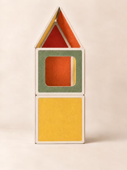 The Tiles – Magnetic Playhouse Building Set (16 panels) - Vibrant
