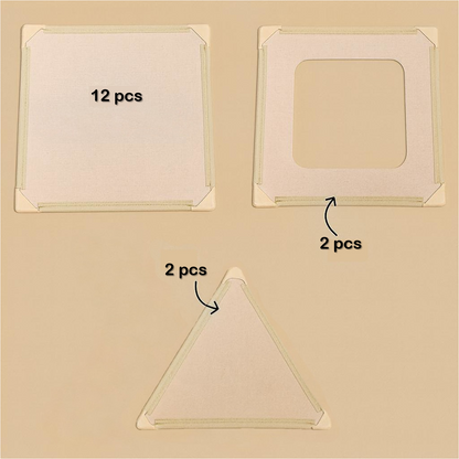 The Tiles – Magnetic Playhouse Building Set (16 panels)